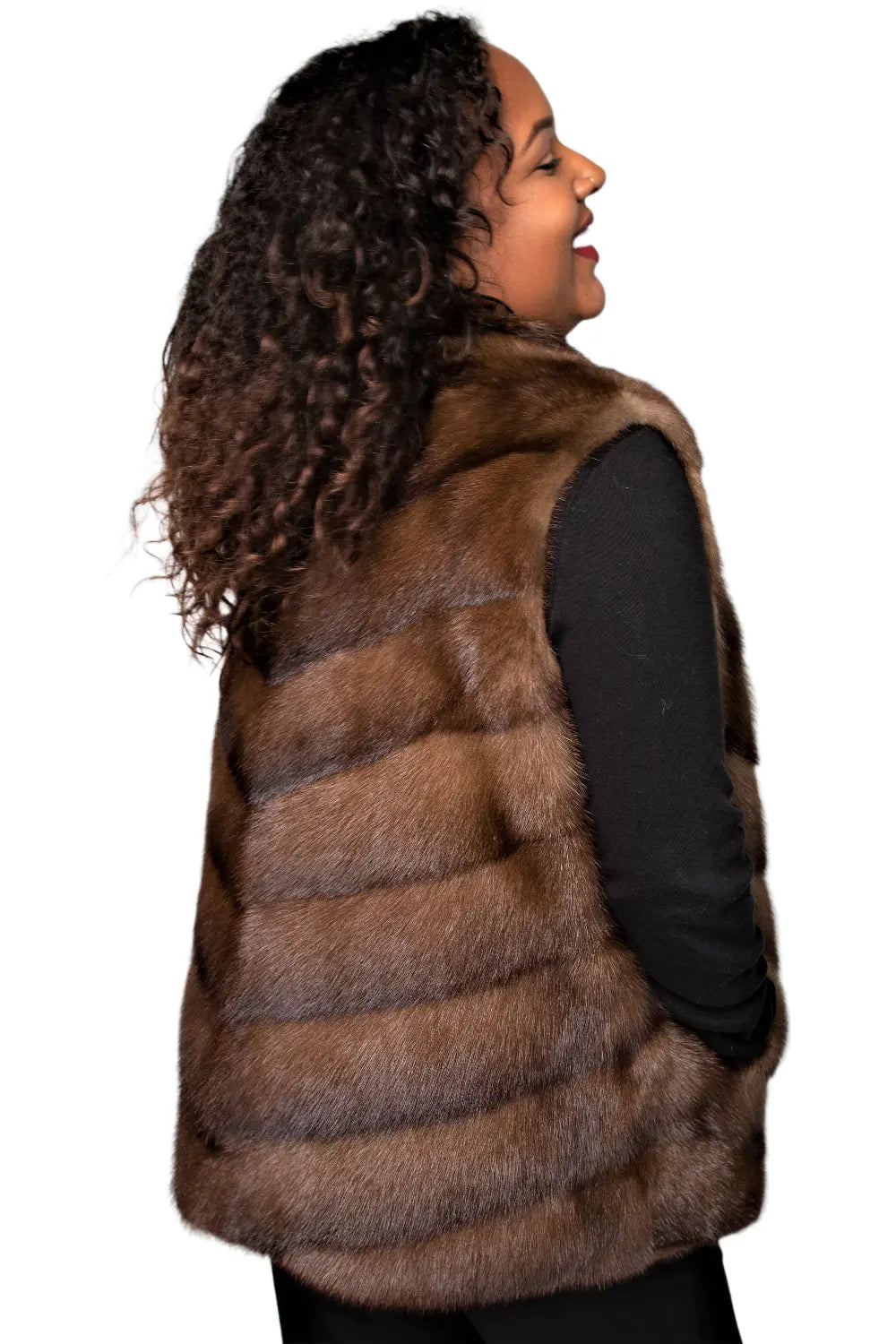 Restyle Your Fur Chevron Vest