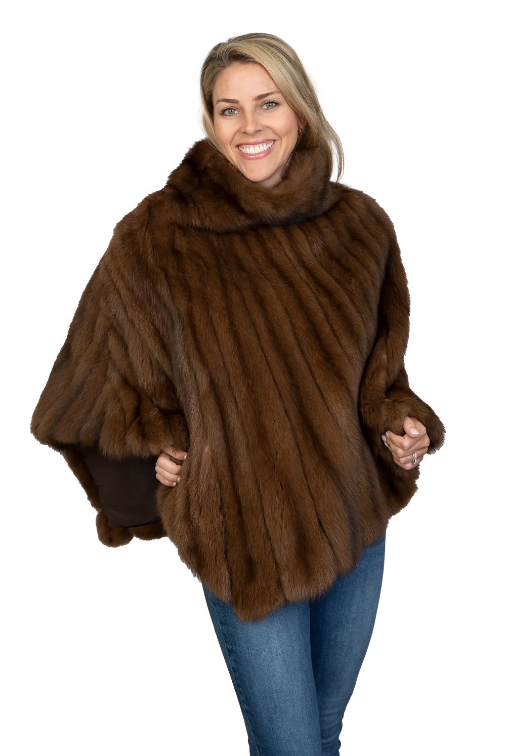 Restyle Your Fur Diagonal Poncho