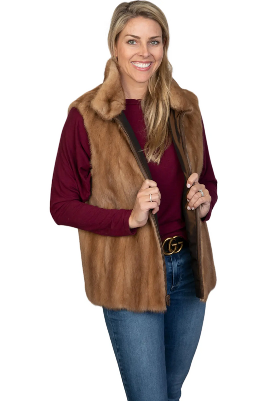 Restyle Your Fur Vest Reversible to Taffetta