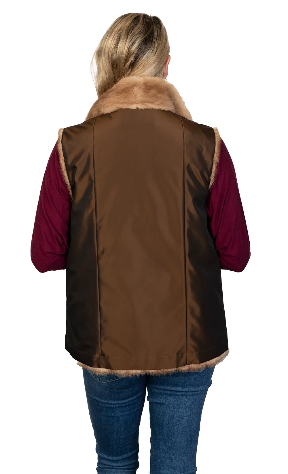 Restyle Your Fur Vest Reversible to Taffetta