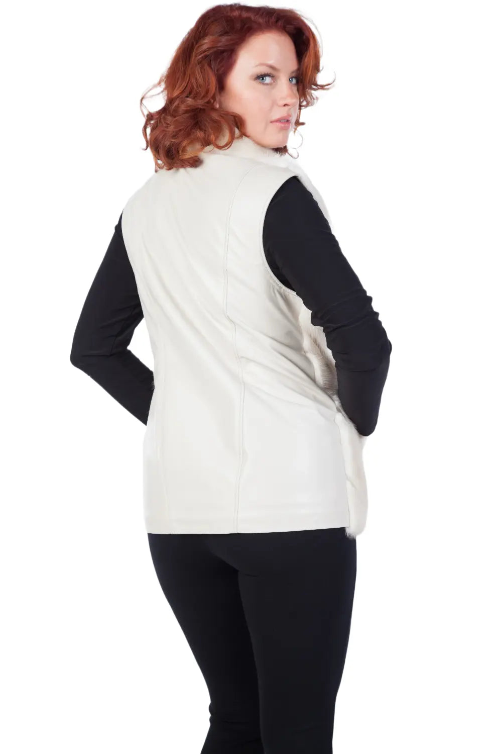 Restyle Your Fur Vest with Leather Back