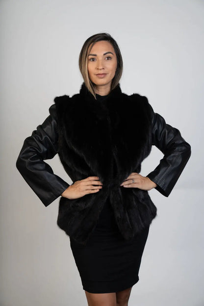 Restyle Your Fur - 4-in-1 Fur and Leather Convertible Jacket