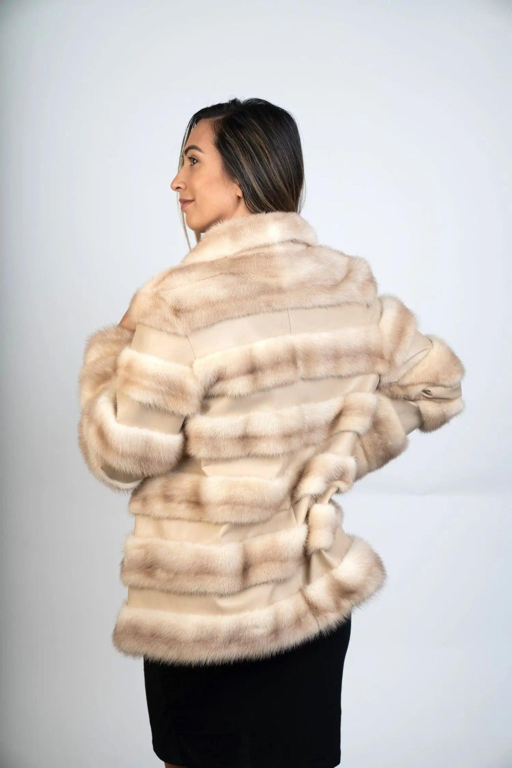 Fur Restyling Elevate Your Wardrobe with a Custom Horizontal Fur and Leather Jacket ...