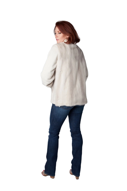 2-in-1 Sweater Jacket w/ Pom Poms and Detachable Knit Sleeves