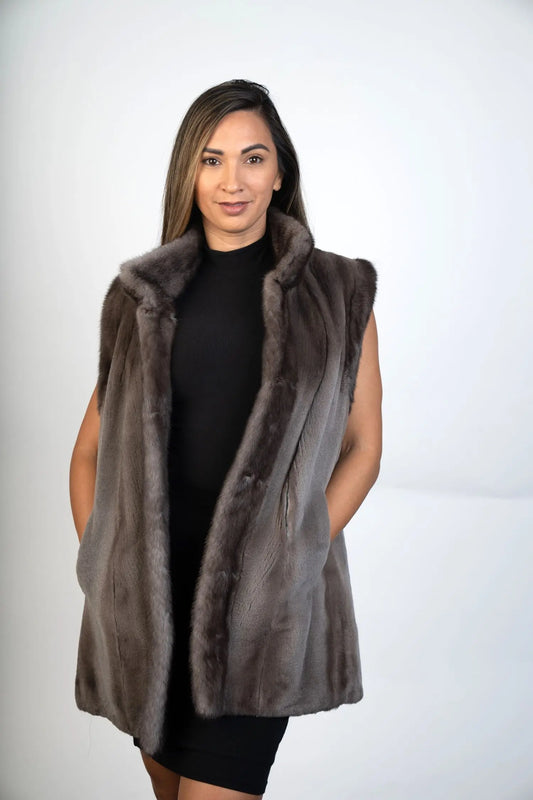 Restyle Your Fur - Sheared Vest Reversible to Leather