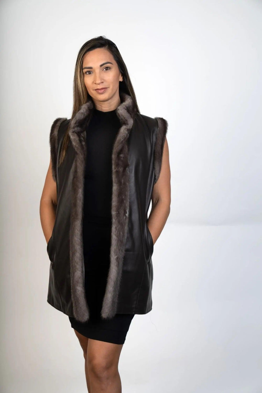 Fur Restyling Sheared Fur and Reversible to Leather Vest – Restyle Your Fur