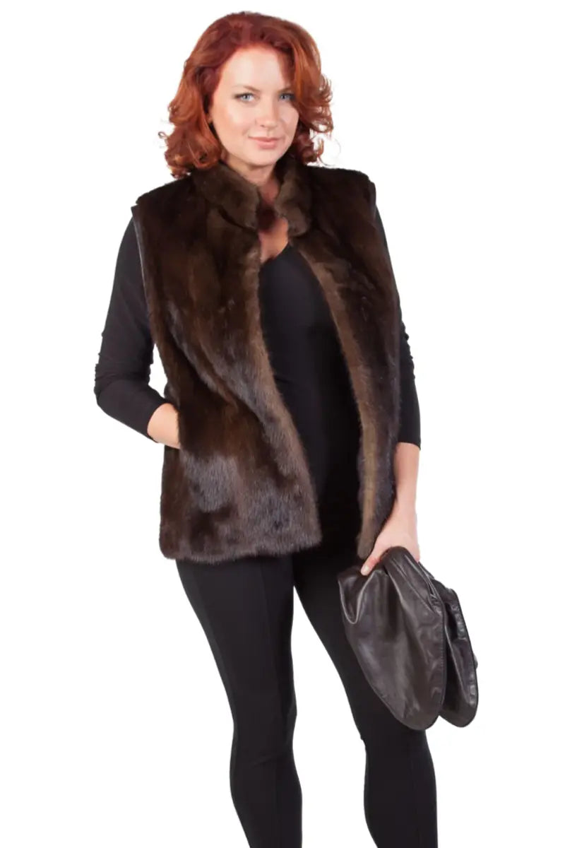 Restyle Your Fur - 2-in-1 Jacket with Leather Back and Zip-In/Zip-Out Sleeves